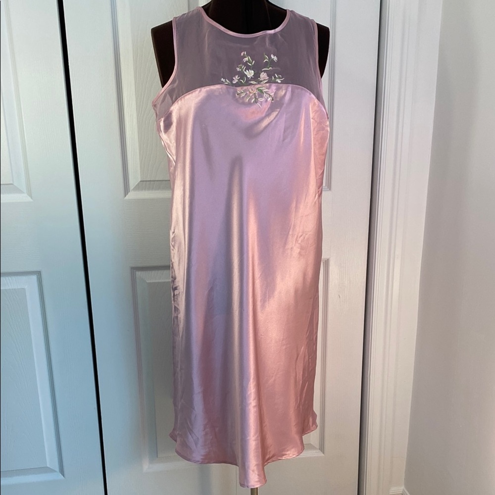 2 for $25 - Penningtons Satin Chemise in Pink, Elegant Sleepwear, 16 Plus
